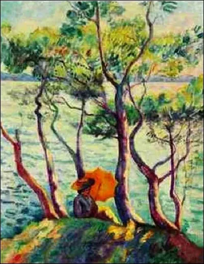 Qui a peint "Jeanne à l'ombrelle" à Cavalière" ?