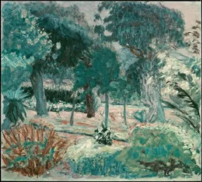 Qui est l'auteur du tableau représentant "Le Jardin dans le Var" ?