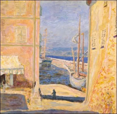 Qui a peint cette "Vue sur le Vieux port à saint-Tropez" ?