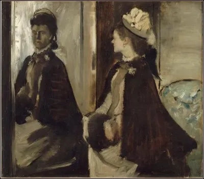 À qui doit-on la toile intitulée "Madame Jeanteau au miroir" ?