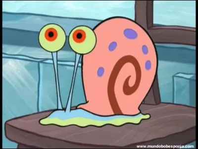 Dessin animé - Quel est le nom de l'escargot de Bob l'éponge ?
