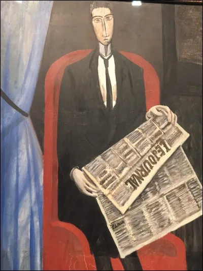 Qui a peint "Portrait d'un homme inconnu au journal" ?