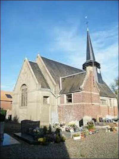 Vous avez sur cette image l'&eacute;glise Saint-Martin de Doncourt-Popincourt. Village des Hauts-de-France, il se situe dans le d&eacute;partement ...