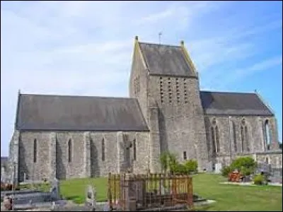 Vous avez sur cette image l'&eacute;glise Notre-Dame de Couvains. Village normand, il se situe dans le d&eacute;partement ...