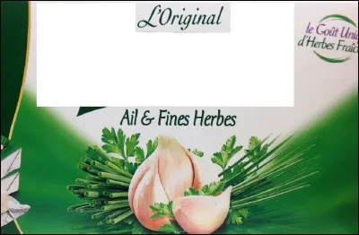 Quel est le nom commercial de ce fromage au goût ail et fines herbes ?