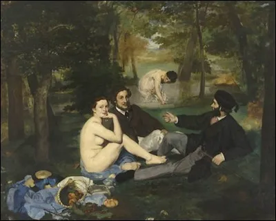 Qui est l'auteur de ce tableau, intitulé "Le Déjeuner sur l'herbe" ?