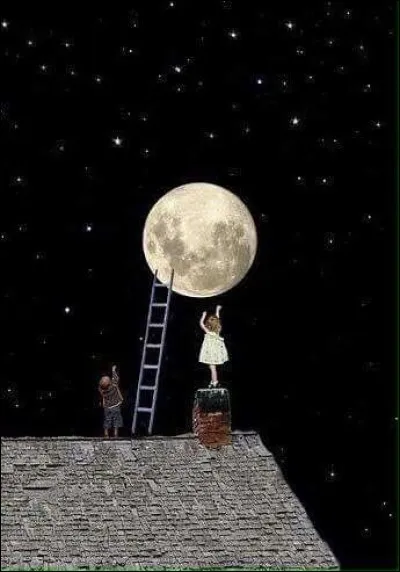 Les paroles de la chanson "Ballade à la lune" étaient interprétées par Brassens : "C'était dans la nuit brune, sur un clocher jauni, la lune, comme un point sur un i". De qui est à l'origine ce poème ?