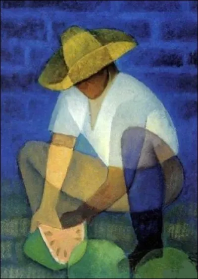 Qui est l'auteur du tableau intitulé "Vendeur de pastèques" ?