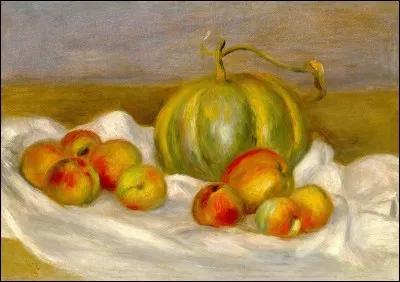 Qui est le peintre de "Nature morte au melon" ?
