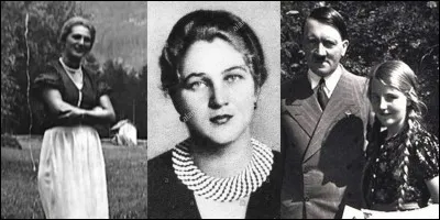 D'après la demi-sur d'Hitler, elle aurait été la seule personne qu'Hitler aurait aimée. Ils rencontrent pour la 1e fois en 1926, Hitler a 36 ans, elle n'a que 16 ans. Ils se rencontreront pour la dernière fois en 1938. Elle voulait se marier avec Hitler, lui ne le voulait pas tout de suite !
Qui est-elle ?