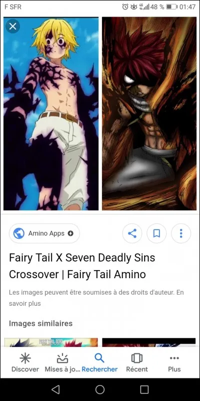 À votre avis, dans un combat entre Méliodas et Natsu qui gagnerait ?