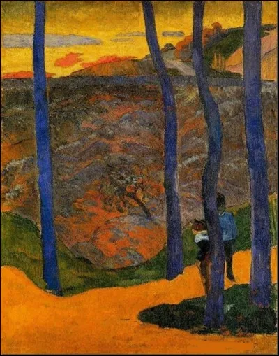 Qui est le peintre des "Arbres bleus" ?