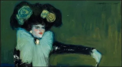 Et on termine avec cette toile intitul&eacute;e "La Femme en bleu" de l'artiste :