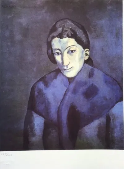 Qui est le peintre de "Femme en bleu" ?