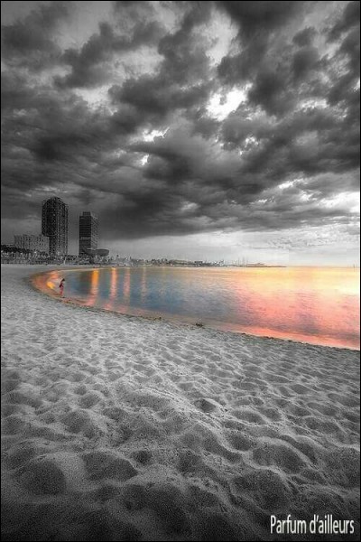 Il avait dessiné son doux visage, puis il a plu sur cette plage, dans cet orage, elle a disparu. Qui était-elle ?