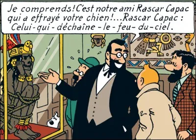 Quel est le nom de ce professeur ethnologue (Les 7 Boules de cristal ) ?