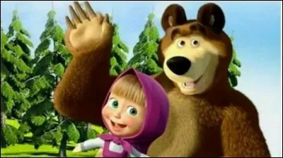 Comment s'appelle le dessin animé dans lequel il y a une petite fille et un ours ?