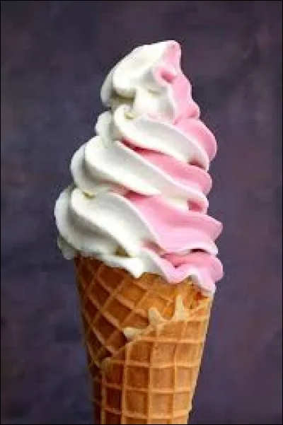 Sur la photo, il s'agit d'une glace...