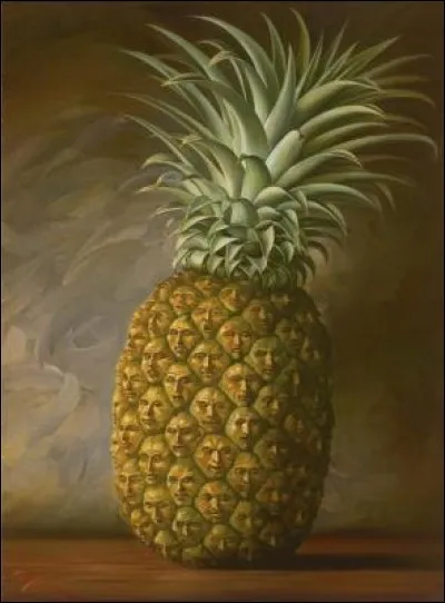 À qui doit-on ce tableau intitulé "Ananas Foule" ?