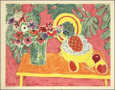 Qu a peint "Nature morte avec ananas" ?