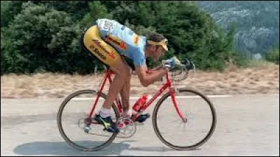 Il est italien ; il a participé 6 fois au Tour de France ; 
vainqueur d'étape et meilleur combatif du Tour en 1994.
Il s'appelle Eros...
