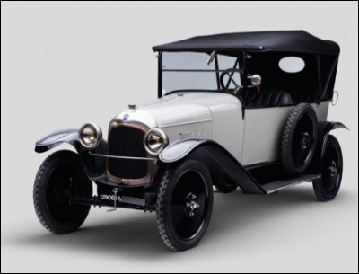 Quel est le nom de cette première auto produite par Citroën en 1919 ?