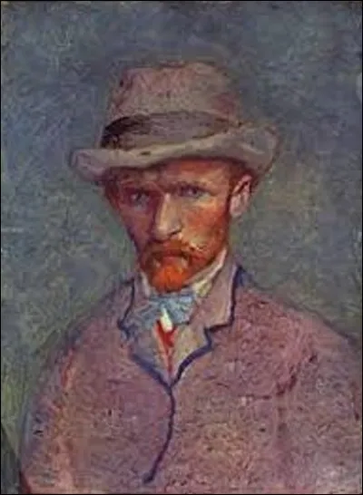 Datant de 1887, ''Autoportrait au chapeau gris'' représente un maître du postimpressionnisme. Qui s'est dépeint dans ce tableau ?
