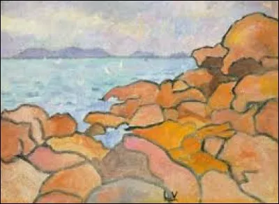 Qui a peint "La Côte de granit rose" ?