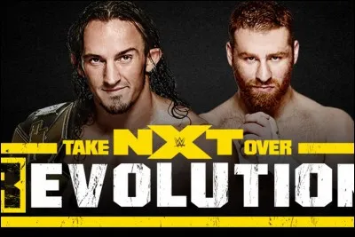 Lors du "NXT Takeover : R Evolution", quel &eacute;v&eacute;nement a eu lieu &agrave; la fin du show ?