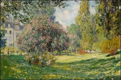 Qui est l'auteur de ce tableau intitulé ''le parc Monceau'' ?