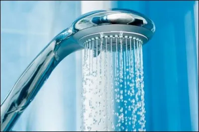 En moyenne, quelle quantité d'eau est gaspillée au cours d'une douche de cinq minutes ?