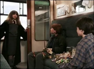 Quel sort Ron était-il en train d'essayer lorsque les deux garçons rencontrent Hermione ?