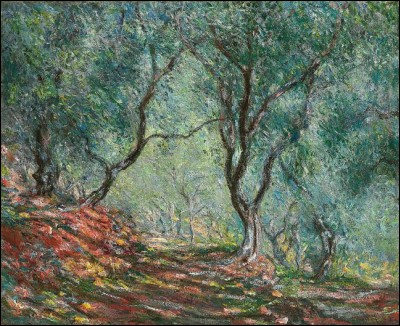Qui a peint "Les Bois d'oliviers au jardin Moreno" ?