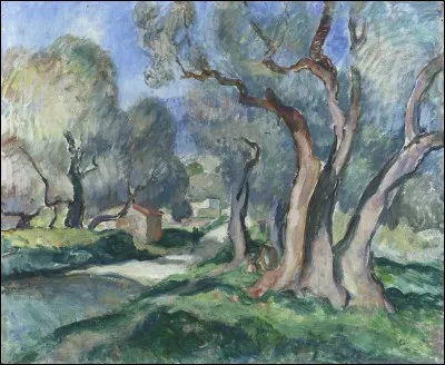 Qui a peint "Chemin parmi les oliviers" ?