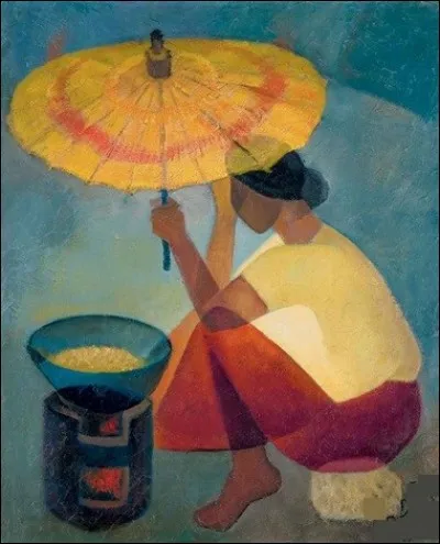 Qui est le peintre de cette "Femme à l'ombrelle" ?