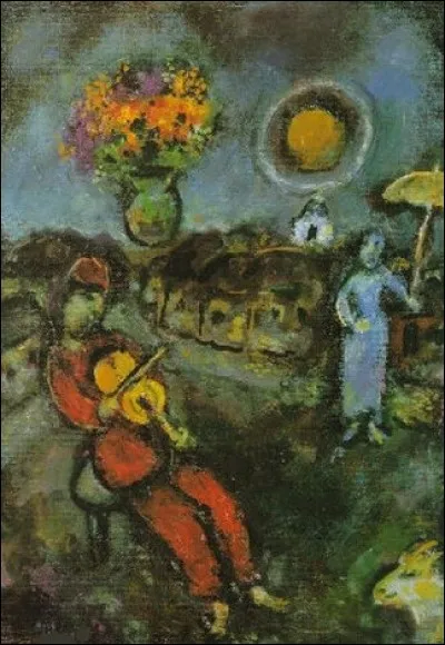 Qui a peint "Violon et ombrelle" ?