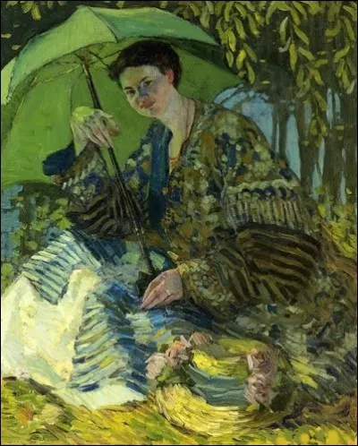 À qui doit-on cette jolie "Femme avec une ombrelle" ?