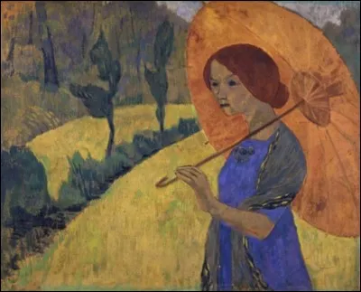 Qui a mis en valeur sa muse sous une ombrelle ?