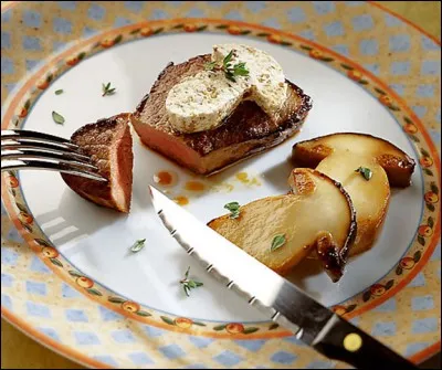 De quoi est accompagné ce sympathique rumsteak ?