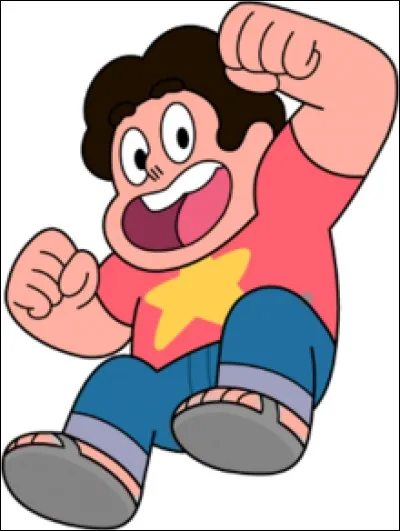 Quelle est la couleur des sandales de Steven (ici grisées) ?