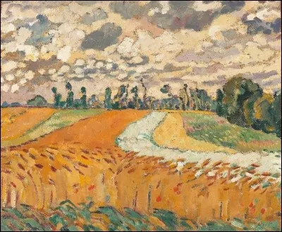 Qui a peint "Les Champs de blé en Normandie" ?