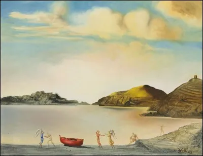 Quel peintre surr&eacute;aliste a r&eacute;alis&eacute; le tableau "Port Lligat au coucher du soleil" ?