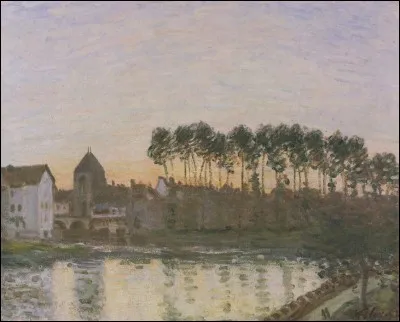"Coucher de soleil &agrave; Moret" est l'�uvre de...