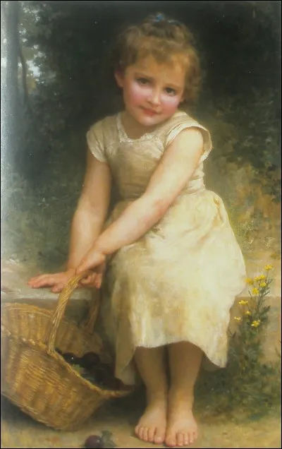 Qui a représenté cette fillette sur cette toile intitulée "Les Prunes" ?