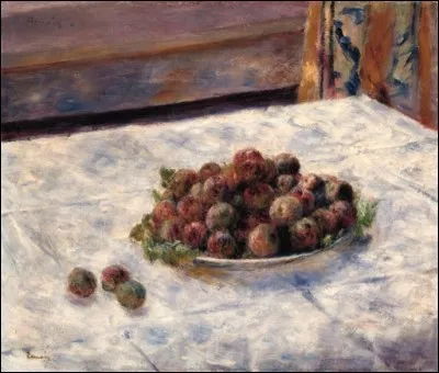 À qui doit-on "Nature morte, le plat de prunes" ?