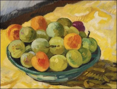 Qui est le peintre du "Plat de prunes" ?