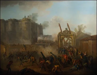 Quel peintre est l'auteur de ce tableau représentant le pillage des armes aux Invalides, le matin du 14 juillet 1789 ?