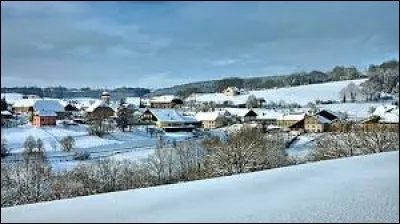 Attention, petit coup de froid avec cette vue de Ouhans. Village Doubien, il se situe en région ...