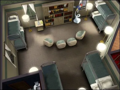 Les militaires en charge de la surveillance de nuit ont aussi leurs installations. Combien de personnes peuvent y dormir ?