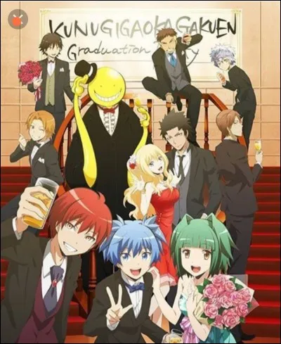 En quel mois s'arrête l'école pour la classe de 3e E ? (Assassination Classeroom)